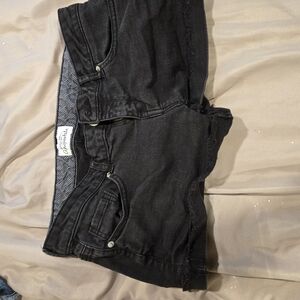 Aeropostale Black Denim Shorts